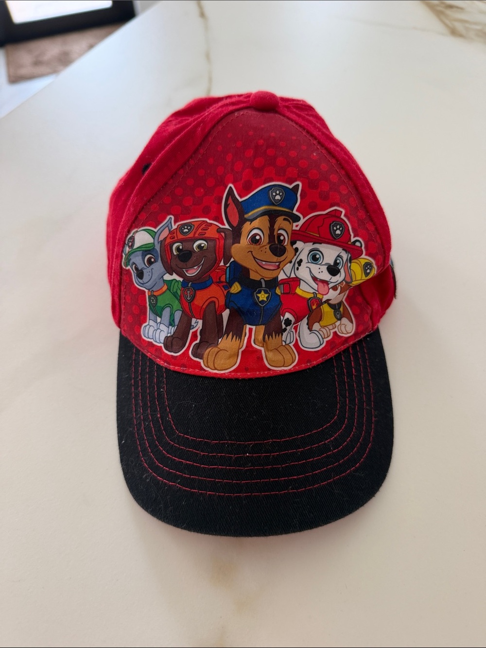 Paw Patrol Red Cap with Black Visor and Character Front - Picture 1 of 3